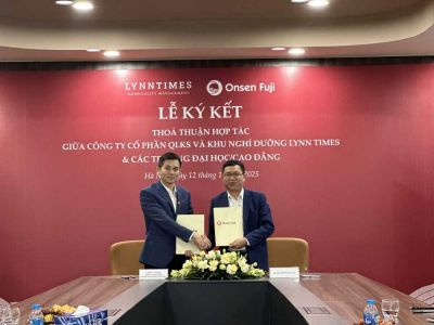 Lễ k&yacute; kết hợp t&aacute;c với C&ocirc;ng ty Cổ phần QLKS &amp; Khu nghỉ dưỡng Lynn Times