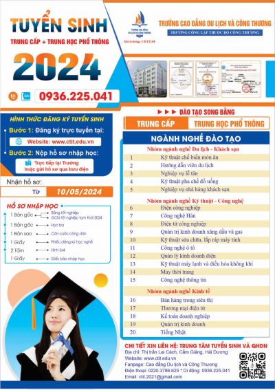 TH&Ocirc;NG B&Aacute;O TUYỂN SINH NĂM 2024 - CHƯƠNG TR&Igrave;NH 9+